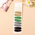 10-piece floral fabric BB hair clips set in five colors for kids and babies - Combination 10