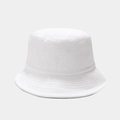 Classic white terry cloth bucket hat with plush texture and clean minimalist finish - M (56-58cm) / White