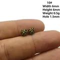 Antique bronze pumpkin-shaped metal spacer beads 6x6mm for DIY jewelry making - 10# Style