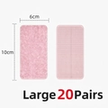 Pink 10x6cm rectangular anti-slip sofa cushion pads in a 20-pair large set - 20 Pairs Pack / 6x10cm (Upgraded) / Pink