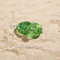 Green luminous resin turtle figurine 4.8cm long for DIY garden decoration landscape - Diving Turtle-C Transparent Green