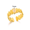 Detail of 18K gold plated vintage flower ring with 7mm pink stone and leaf textured band - Gold Pink Stone