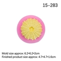 Pink silicone mold for sea urchin fondant craft and decorative marine soap making - Style 4 Sea Urchin (6.2*6.2*2cm) / Pink