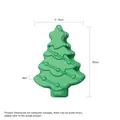 Christmas tree silicone cake mold in green, measures 30x21.5x4cm for holiday baking - YH672 Christmas Tree Shape Mold / Green