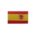 Tactical PVC patch with Spain flag design and textured finish for military gear - Mini Spain Flag