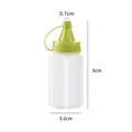 Lot de 4 flacons souples transparents avec bouchons verts pour cuisine et barbecue - Lot de 4 Bouteilles Souples / Vert