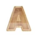 Kreative Spardose in A-Form aus Holz mit transparenter Abdeckung für die Heimdekoration - Buchstabe A