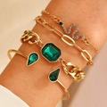 Gold - Emerald Snake Style