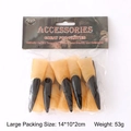 Detail showing 53g Halloween witch finger set with black nails and 14x10x2cm package size - Large Black Nails (9*2cm) 10pcs