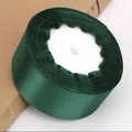 4cm dark green satin ribbon roll for DIY crafts, gift wrapping and wedding decor - Dark Green