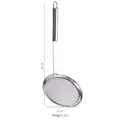 Espumadera de acero inoxidable de malla fina con diámetro de 14cm y mango de 34cm - Espumadera de Aceite de Borde Ancho 14 Pulgadas