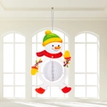 Décoration de Noël en papier nid d'abeille en forme de bonhomme de neige avec écharpe - Ornement Nid d'Abeille Bonhomme de Neige