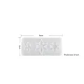 Translucent snowflake silicone mold with 3 cavities for resin DIY jewelry making - Small Triple Snowflake Pendant