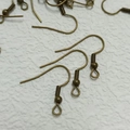 Ganchos de pendientes de bronce antiguo para creación de joyas de bricolaje - Gancho estándar / Bronce Antiguo