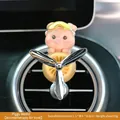 Pink cartoon pig car vent clip air freshener with golden goggles and propeller - New Pig (Includes 1 Fragrance Pad)