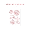 Rose gold metallic temporary tattoo with mandala and henna lace floral design, 14.5x21cm - Mandala Henna Lace Style (LS-010) / Rose Gold