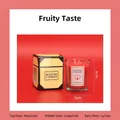 Vela aromática de frutas en frasco de cristal con cera roja y caja de regalo - Sabor frutado pequeño - Rojo