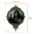 Halloween bloody handprint wall sticker 45x60cm gothic horror window decoration - Y1685 (Horror Woman in Mirror/45*60cm)