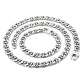 Set coordinato di collana e bracciale in acciaio inossidabile 316L con maglia intrecciata - Set Collana e Bracciale