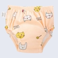 Calzoncillos de aprendizaje transpirables color melocotón con dibujos de gatos - Fondo de Gato Rosa