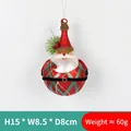 Hand-painted Santa Claus glass ornament for Christmas tree with glittery hat and gold string - Big Belly Santa Claus
