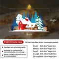 Christmas cottage window static stickers available in five sizes from 40cm to 120cm width - Snow House Pine Style (P-SD435) / Small (40x25cm)