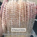 3A grade natural citrine beads for DIY jewelry making with high transparency finish - 4mm approx 90pcs / 3A Natural Citrine