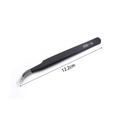 ESD-15 precision anti-static curved tweezers made of black stainless steel for DIY 12.2cm - ESD-15 (Curved Tip) / Black