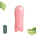 Ergonomic fish-shaped resin guasha tool in soft pink for facial and body massage - Fish Shape Massage Plate / Pink