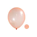 10-12 inch translucent crystal orange round latex balloon for birthday party decor - 10 Inch / 100 Pcs / Crystal Orange