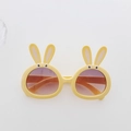 Occhiali da sole a forma di coniglio per bambini con montatura gialla e lenti - Giallo