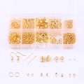 Kit fai-da-te per gioielli con chiusure a moschettone dorate e ganci in scatola da 10 - Scatola Singola / Oro