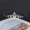 Sparkling silver bridal crown with crystals and rhinestones for wedding hair accessory - Style SY-019