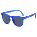 Occhiali da sole pieghevoli per bambini con montatura blu e lenti grigie - Montatura Blu Lenti Grigie