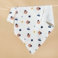 6-layer cotton gauze baby swaddle blanket with cute cartoon bears and stars print - 6-Layer 110*110cm / Goodnight Bear