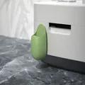 Grass green rice scoop holder hanging on a white kitchen appliance side surface - KS06 / Matcha Green