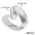 Detaillierte Silberarmreif-Maße mit 2,16 cm Breite und 6,11 cm Innendurchmesser - Silber Armband (PA1217)