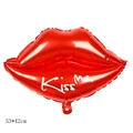 Red lip-shaped Kiss Me foil balloon for Valentine decoration, size 53x42cm - Red Lips