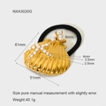 Specifiche dettagliate delle dimensioni dell'elastico a stella marina dorata con perle - Perla Conchiglia / Oro