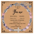 Bracelet en Pierre Zèbre Rose