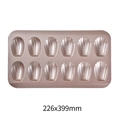 Champagne gold 12-cup shell-shaped madeleine pan in carbon steel, 226x399mm size - 12-Cavity / Champagne Gold