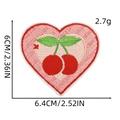 Macro shot of pink heart cherry patch with 2.7g weight and 6.4cm dimension markings - Heart 2# (Cherry)