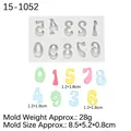 0-9 digital number silicone fondant mold for chocolate cake decoration with white finish - 3# Grey 15-1052 (Numbers)