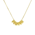 18k gold plated brass MAMA bubble letter pendant necklace with a polished box chain - MAMA