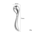 Silver zinc alloy eye cream applicator massage tool 16x73mm dimension detail view - Silver Ball Shape (X0178)
