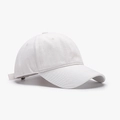 Classic white cotton baseball cap with adjustable strap and curved brim for casual wear - Adjustable / White