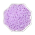 DIY purple cat eye glass beads 4mm round translucent loose beads in a white bowl - Jade Purple