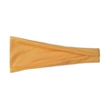 Elastic orange yoga headband for sports and running in soft breathable cotton fabric - Khaki/Earth Yellow