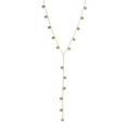 Collier en Y bohème doré avec pendentifs ronds turquoise et élégant style chaîne en V - 5# Turquoise