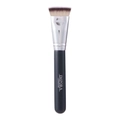 Flat top foundation brush with dense gradient bristles and matte black handle - Flat Foundation Brush